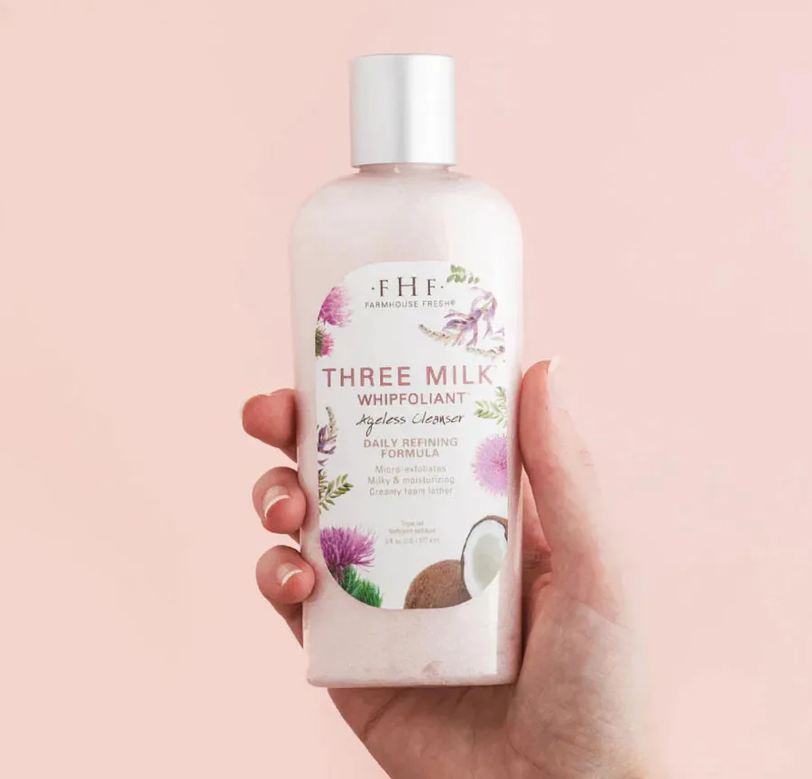 FarmHouse Fresh Three Milk Whipfoliant Cleanser 6oz.