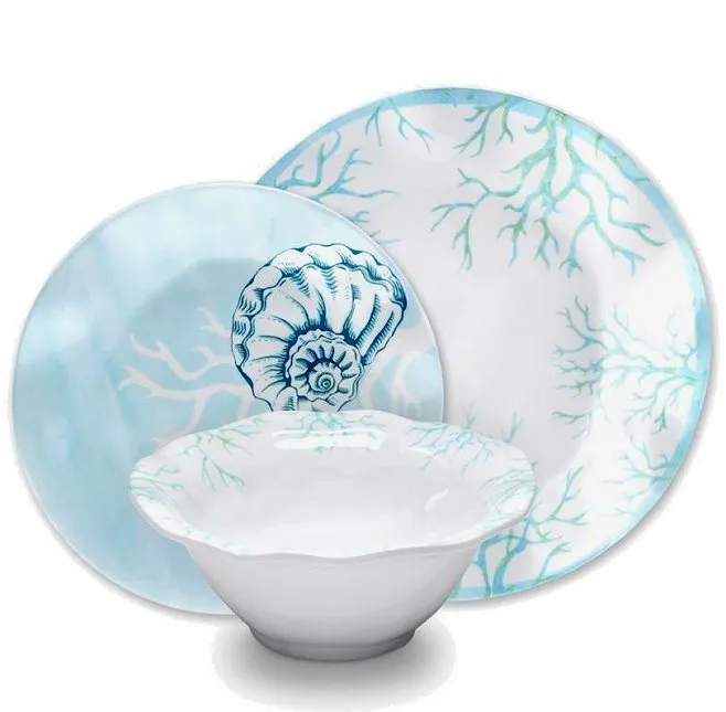Turquoise Reef Melamine Dinnerware